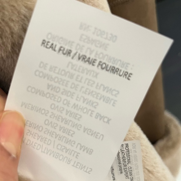 Vince Spanish Merino Lamb Shearling Cascade Drape Jacket Classic Luxury SZ L - Picture 11 of 14